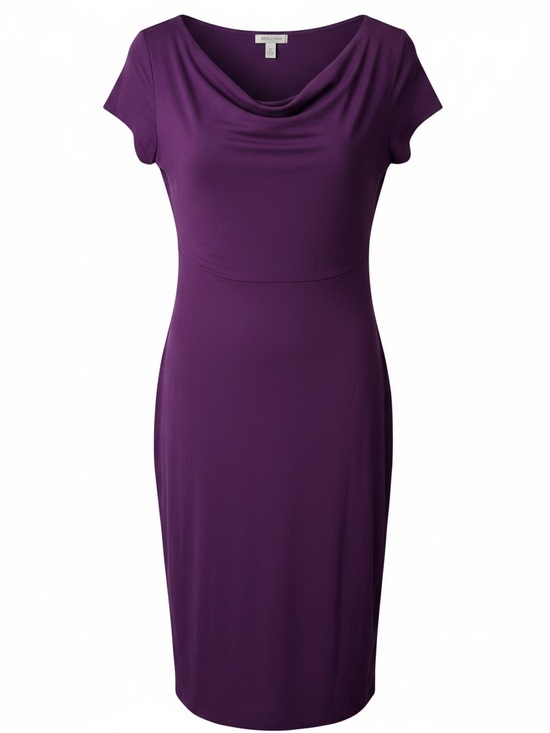 Merona Dresses & Skirts - Merona Purple Cowl-Neck Midi Dress